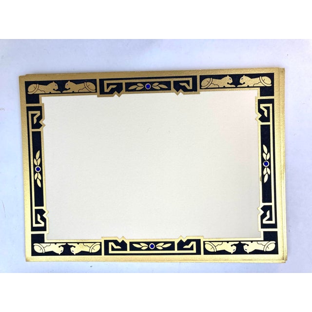 Contemporary Cartier Iconic Panther Design Card and Envelope Set Luxury Stationery For Sale - Image 3 of 10