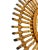 Vintage Italian Rattan Bamboo Sunburst Mirror With Brass Accents For Sale - Image 13 of 14