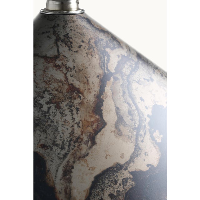 Contemporary Emily V8 Chandelier Light with Oxidized Shades by Daniel Becker for Moss Objects For Sale - Image 3 of 5