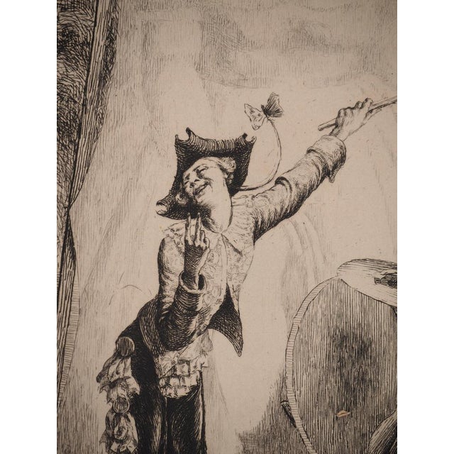 Modern Paul Rajon, The Pitre, Original Engraving For Sale - Image 3 of 5