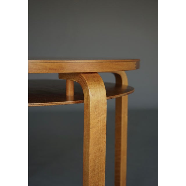 Model 70 Two-Tier Coffee Table in Birch Wood by Alvar Aalto for Artek, Finland, 1940s For Sale - Image 12 of 18