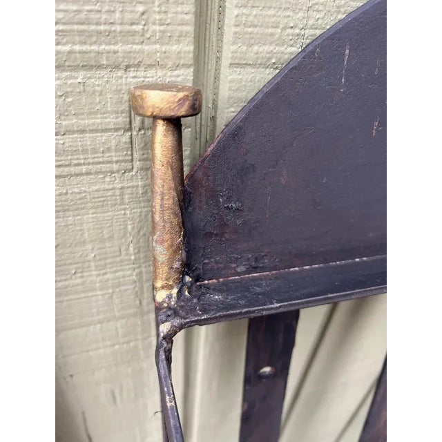 Wrought Iron Wall Mount Wine Bottle Holder For Sale - Image 10 of 13