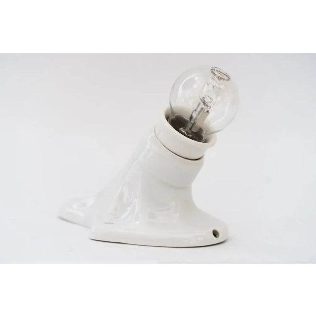 Small Art Deco Porceilain Wall Lamp, Germany, 1920s For Sale - Image 9 of 10