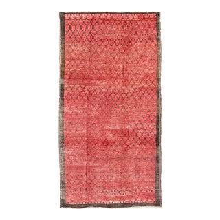 Keivan Woven Arts Turkish Konya Rug With a Modern Design in Red and Brown For Sale