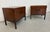 This sophisticated pair of Mid-Century Modern walnut nightstands by Directional for designer Milo Baughman exemplifies...