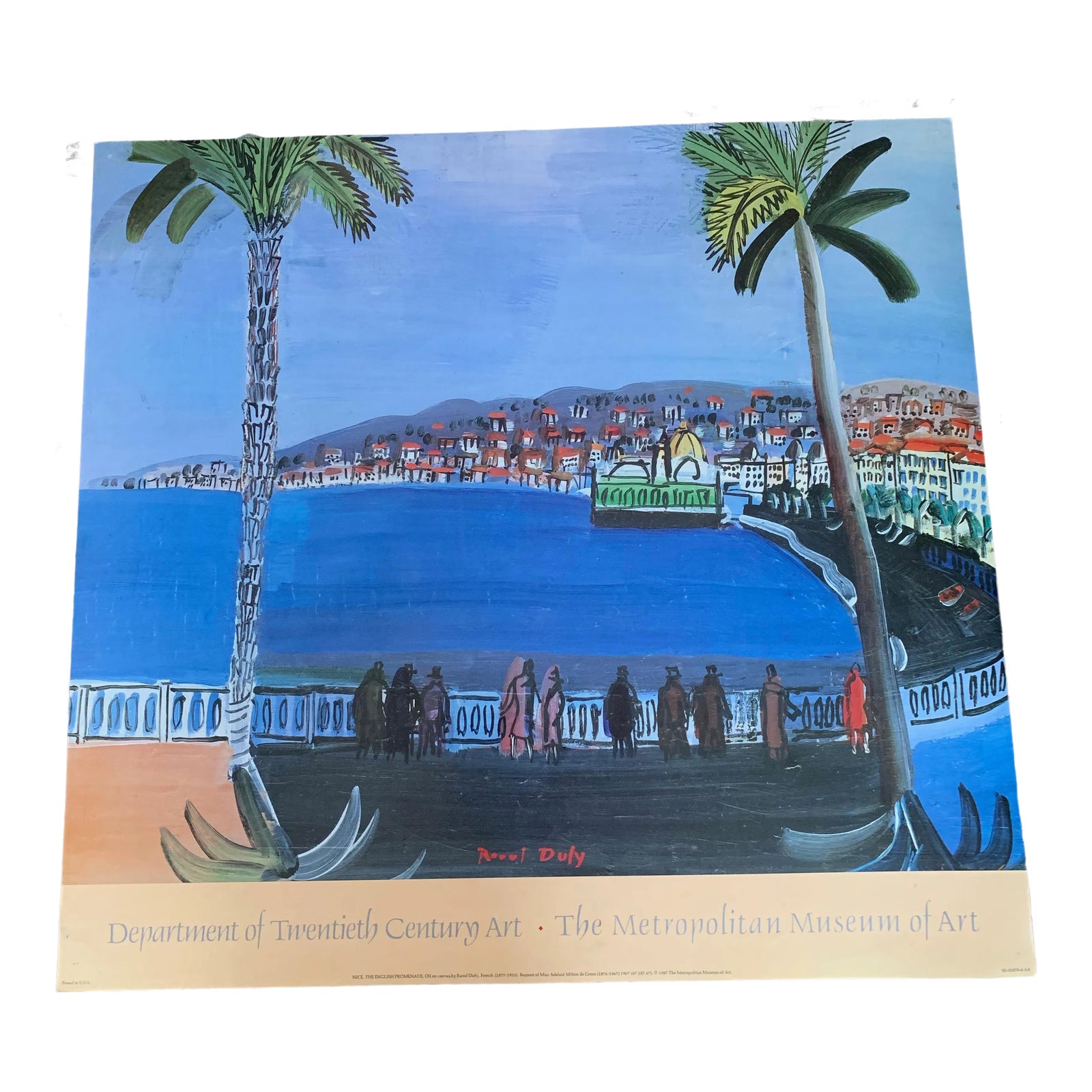 Raoul Dufy Poster from Metropolitan Museum Dept of 20th C Art