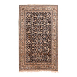 Extremely Fine Persian Habibian Wool and Silk Rug 5'5'' X 9'0'' For Sale