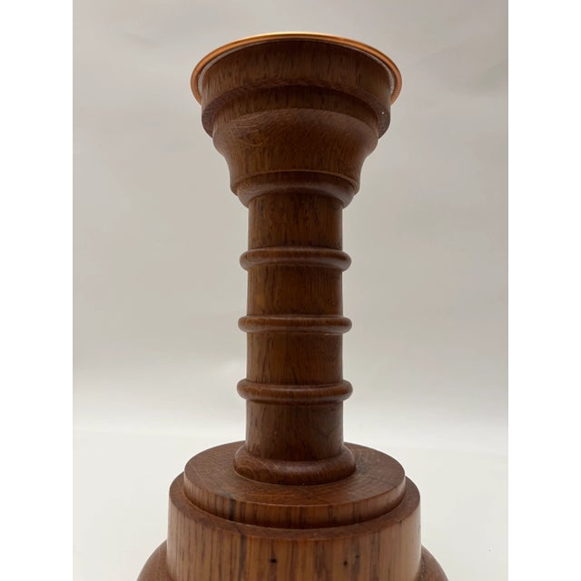 Danish Mid-Century Wooden Candleholder For Sale - Image 10 of 10
