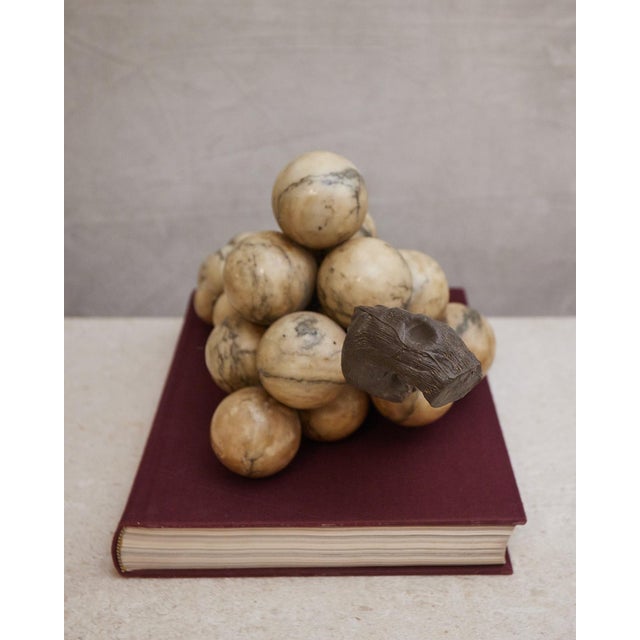 Monumental Mid-Century Italian Alabaster Grapes For Sale - Image 14 of 17