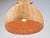 Brown Scandinavian Wicker Rattan and Pine Pendant Lamp, 1960s For Sale - Image 8 of 9