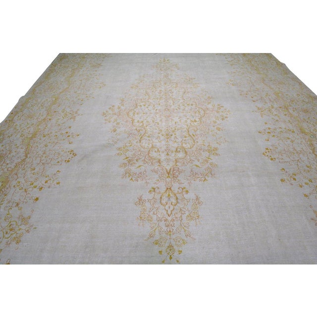 Turkish Vintage Turkish Anatolian Professional Hand Knotted Wool Rug, 11'2x22'3 For Sale - Image 3 of 5