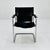 Bauhaus Vintage Italian Visitor Chair in Black Leather by Marcel Breuer, 1980s For Sale - Image 3 of 11