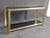 Mid 20th Century Modern Brass Finish Console Table For Sale - Image 5 of 8