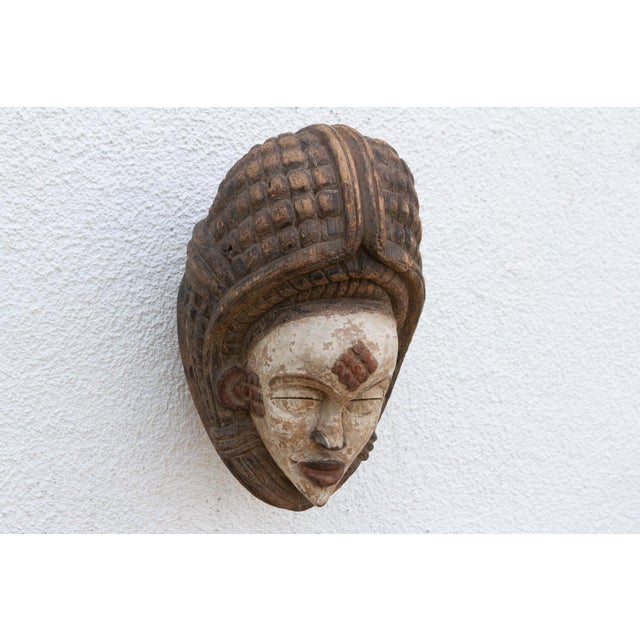 Wood Celestrial Crown, Painted African Mask For Sale - Image 7 of 8