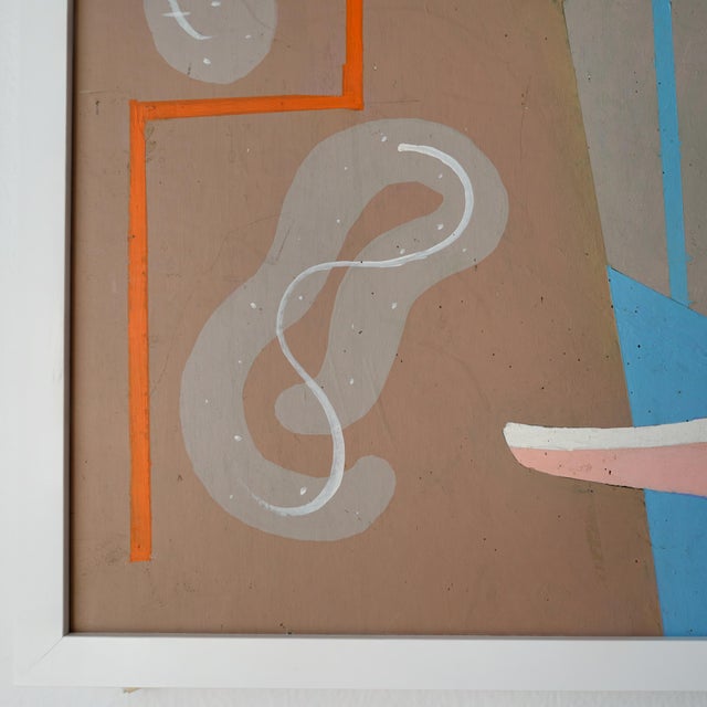 J Rothenberg (1935-2001) Modernist Abstract Still Life Mix Media Original Painting For Sale - Image 9 of 12