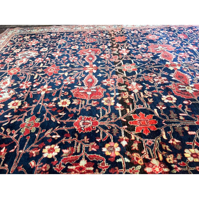 Late 19th Century Antique Persian Feraghan Rug For Sale - Image 5 of 10
