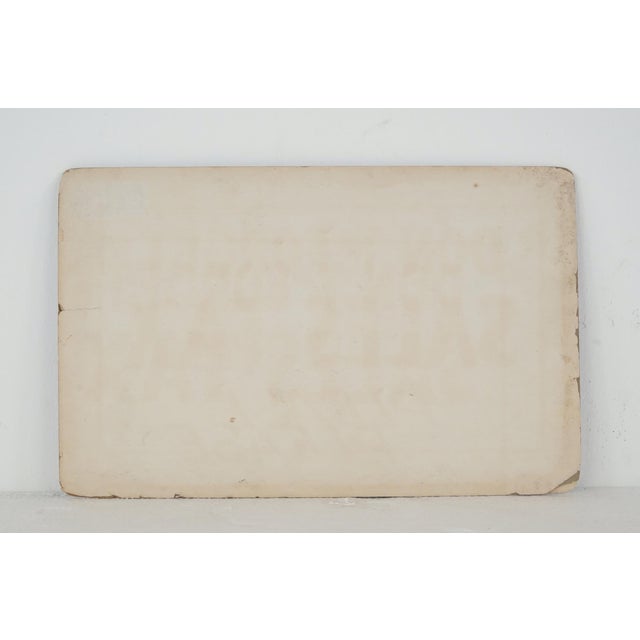 Vintage Don't Forget Sales Tax Please Cardboard Retail Wall Sign For Sale - Image 12 of 13