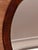 Vintage Oval Mirror in Stained Wood, 1970s For Sale - Image 11 of 17