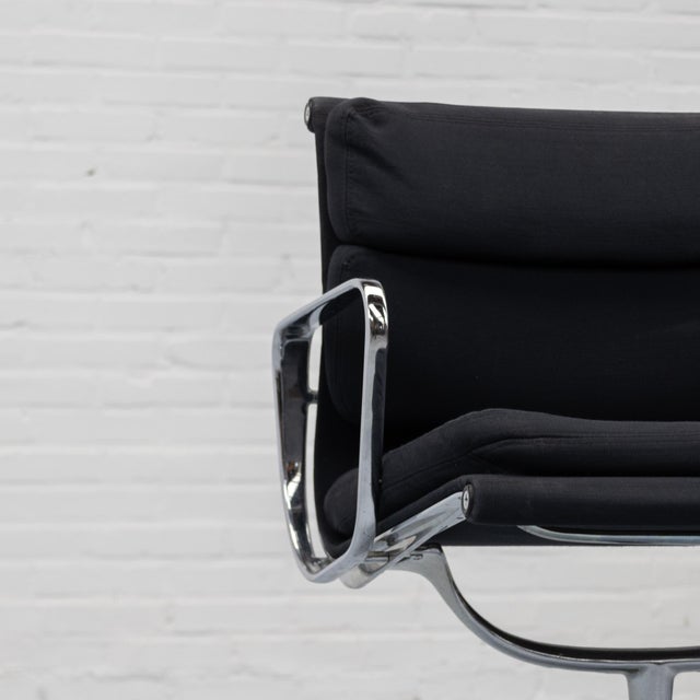 Black EA208 Soft Pad Chair by Charles & Ray Eames for Herman Miller, 1970s For Sale - Image 8 of 18