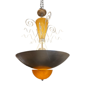 Vintage Lucite Pendant Attributed to Hivo Van Teal