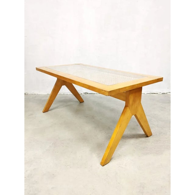 1950s Mid-Century Webbing Coffee Table, 1950s For Sale - Image 5 of 5