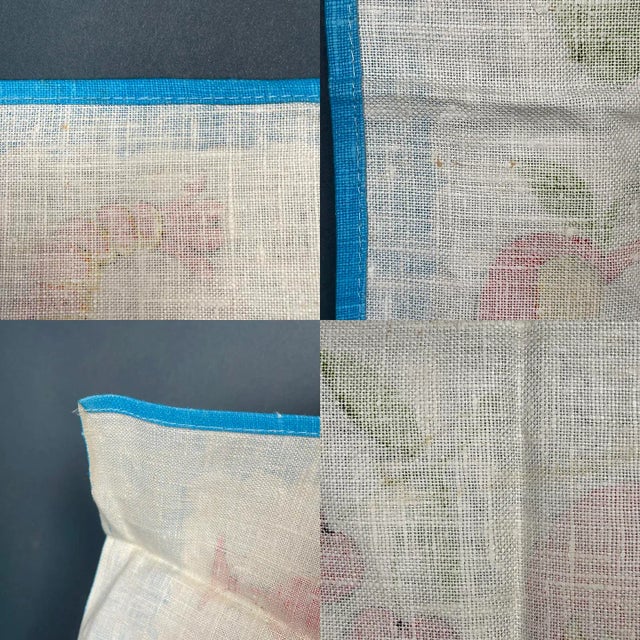 1960s Mid-Century Modern Parisian Prints Linen Kitchen Tea Towel For Sale - Image 9 of 12