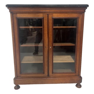 19th Century Mahogany and Veneered Display Cabinet For Sale