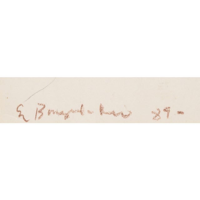 Eva Bouzard-Hui Surrealist Graphite on Paper, 10 For Sale - Image 4 of 14