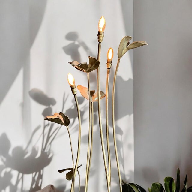 Mid-Century Modern Late 20th Century Art Nouveau Sculptural Floor Lamp, France For Sale - Image 3 of 14