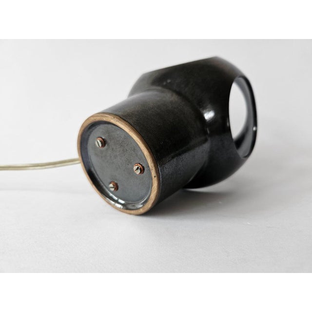 Mid-Century Space Age Ceramic Table Lamp, 1970s For Sale - Image 9 of 16