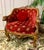 Late 19th Century Red Chenille Figural Hand Carved Cedar of Lebanon Regal Club Chair For Sale - Image 12 of 12