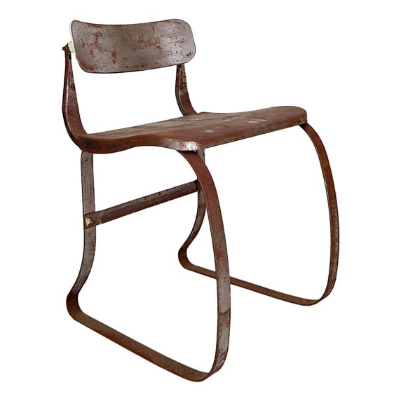 Vintage Industrial Health Chair, 1930s For Sale