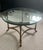 1960s 1960s Italian Brass & Glass Hooved Foot Oval Cocktail Table For Sale - Image 5 of 11