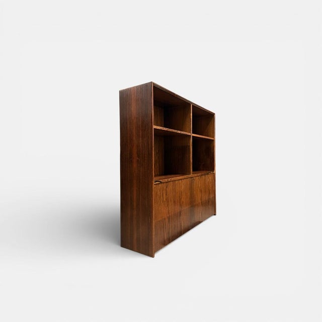 Danish Rosewood Cabinet System attributed to O. Bank Larsen for Skjern Furniture Factory, Denmark, 1960s, Set of 2 For Sale - Image 5 of 14