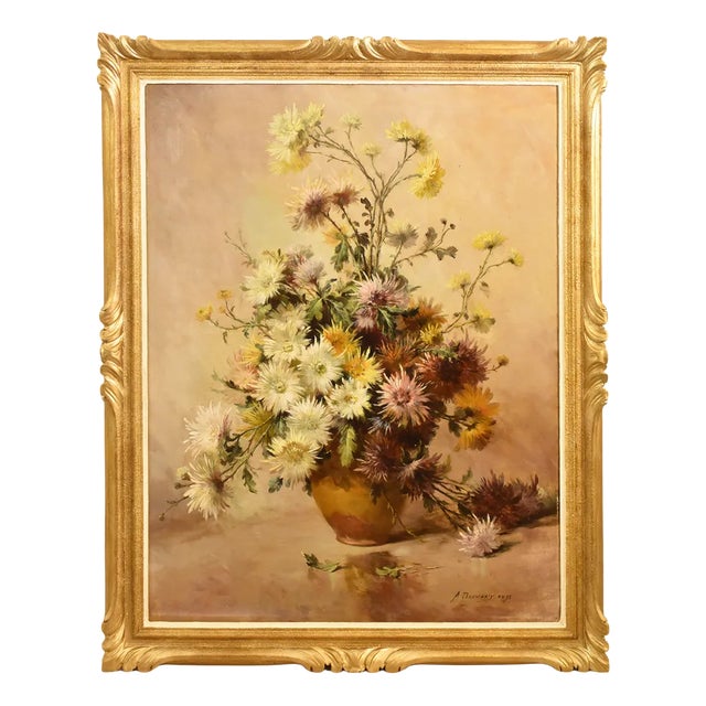 A. Dronsart, Still Life, 19th-Century, Oil on Canvas, Framed For Sale