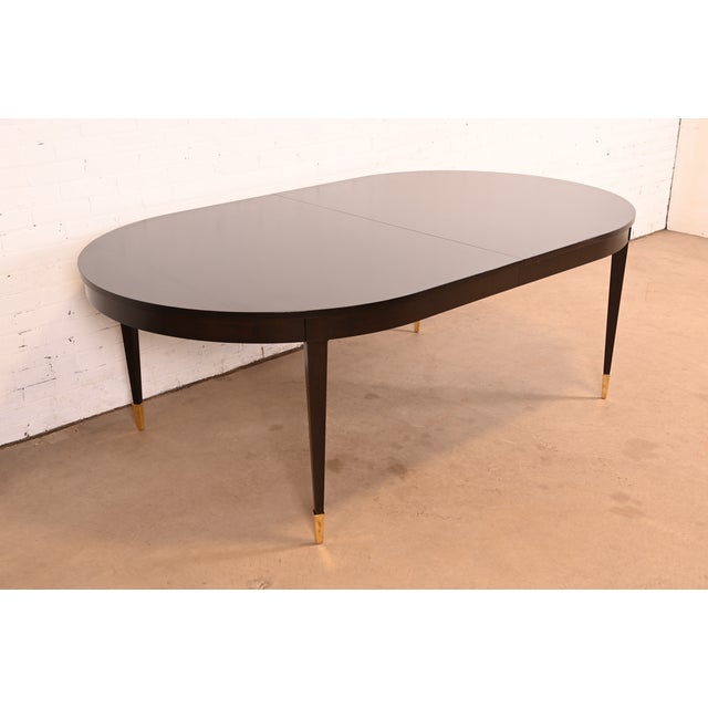 Thomas Pheasant for Baker Furniture French Regency Mahogany Extension Dining Table | Newly Refinished For Sale - Image 9 of 15