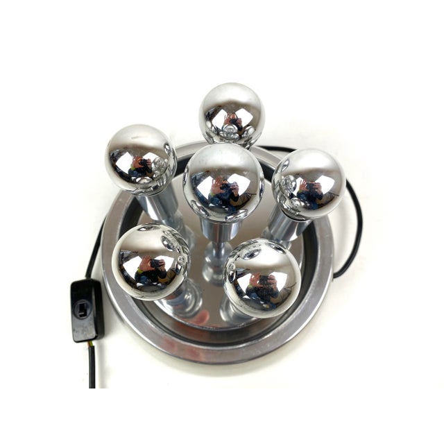 Metal Mid-Century Sputnik Table Lamp from Doria Leuchten For Sale - Image 7 of 9