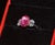Late 20th Century Gia Certified 3.68Ct Madagascar Pink Sapphire E VVS Diamond Solid 950 Platinum 18k Gold Ring, Size 6.5 For Sale - Image 11 of 15