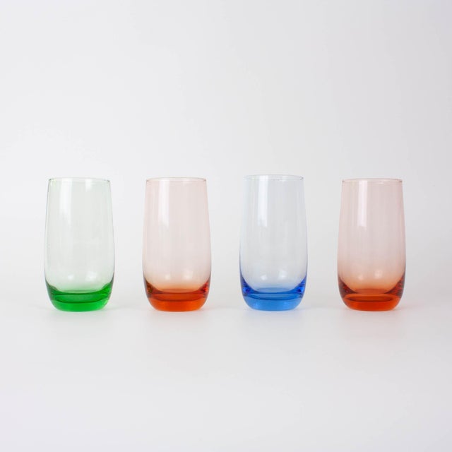 Italian Colorful Glasses, 1980s, Set of 4 For Sale - Image 17 of 17