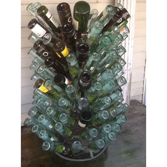 19th Century Large 19th Century Parisian Metal Wine Bottle Rack For Sale - Image 5 of 5