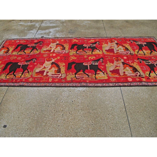 Textile Galerie Shabab Collection Early 20th Century Caucasian Karabagh Rug For Sale - Image 7 of 10