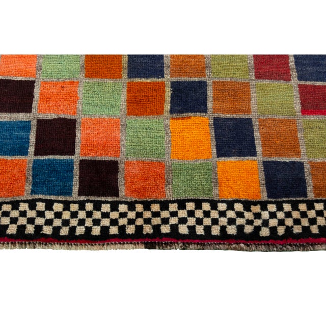 Hand-Knotted Gabbeh Rug For Sale - Image 6 of 10