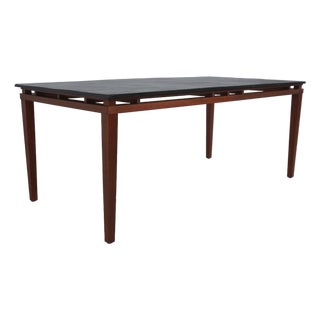 Modern Design Cherry Slate Top Dining Table For Sale