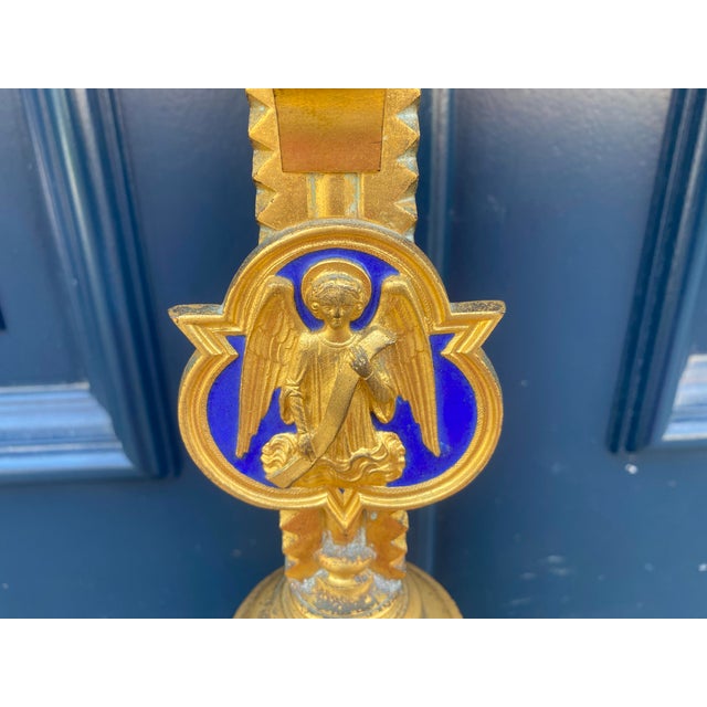 Neo Gothic Altar Crucifix For Sale - Image 9 of 18