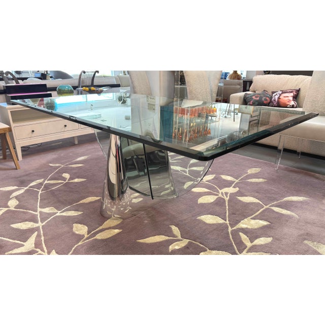 Chrome Brueton J. Wade Beam Pinnacle Dining Table For Sale - Image 8 of 9
