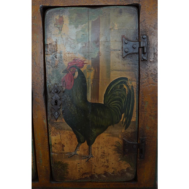 Antique European Painted Country Cupboard For Sale - Image 11 of 18
