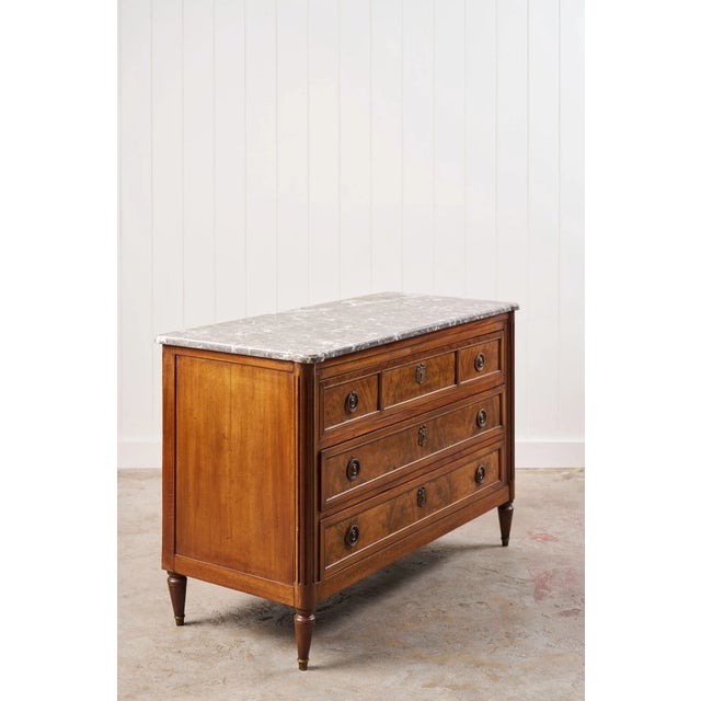 French 19th Century French Commode With Grey Top For Sale - Image 3 of 12