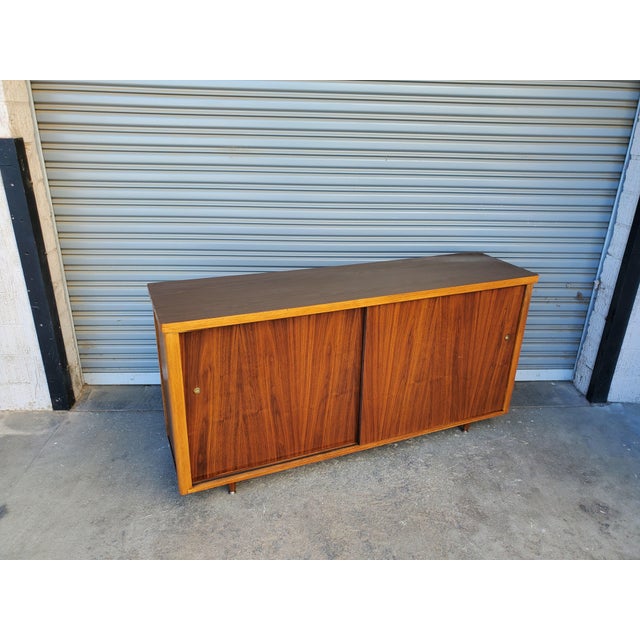 Vintage Walnut Credenza For Sale - Image 15 of 16