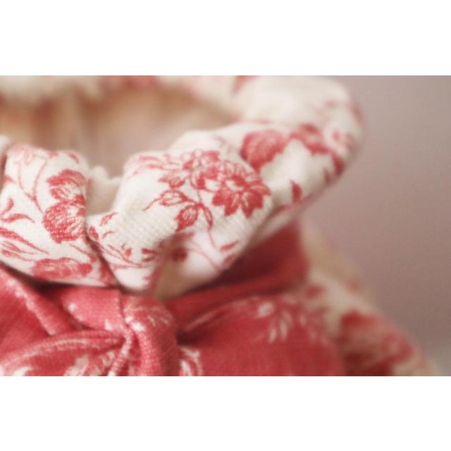 Swedish Pinewood Wall Lamps with Floral Textile Shades, 1970s, Set of 2 For Sale - Image 15 of 18
