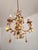 Gold Vintage Venetian Three-Light Chandelier with Murano Glass Drops, 1960s For Sale - Image 8 of 18